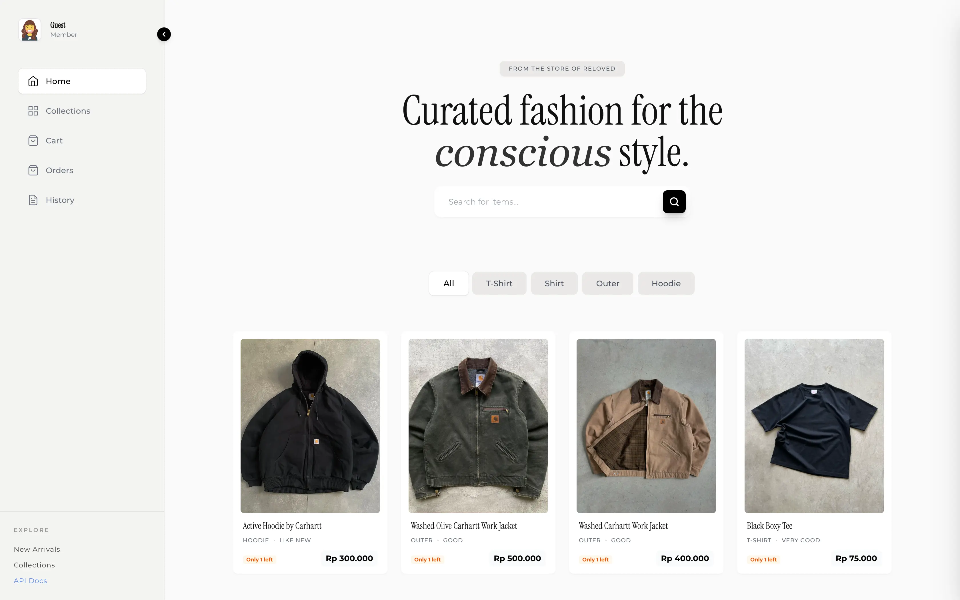 Reloved - E-Commerce